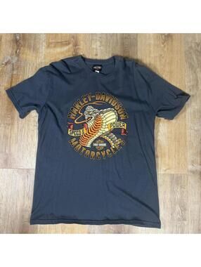 Y2K Harley-Davidson Snake Tee – Grey (XL)